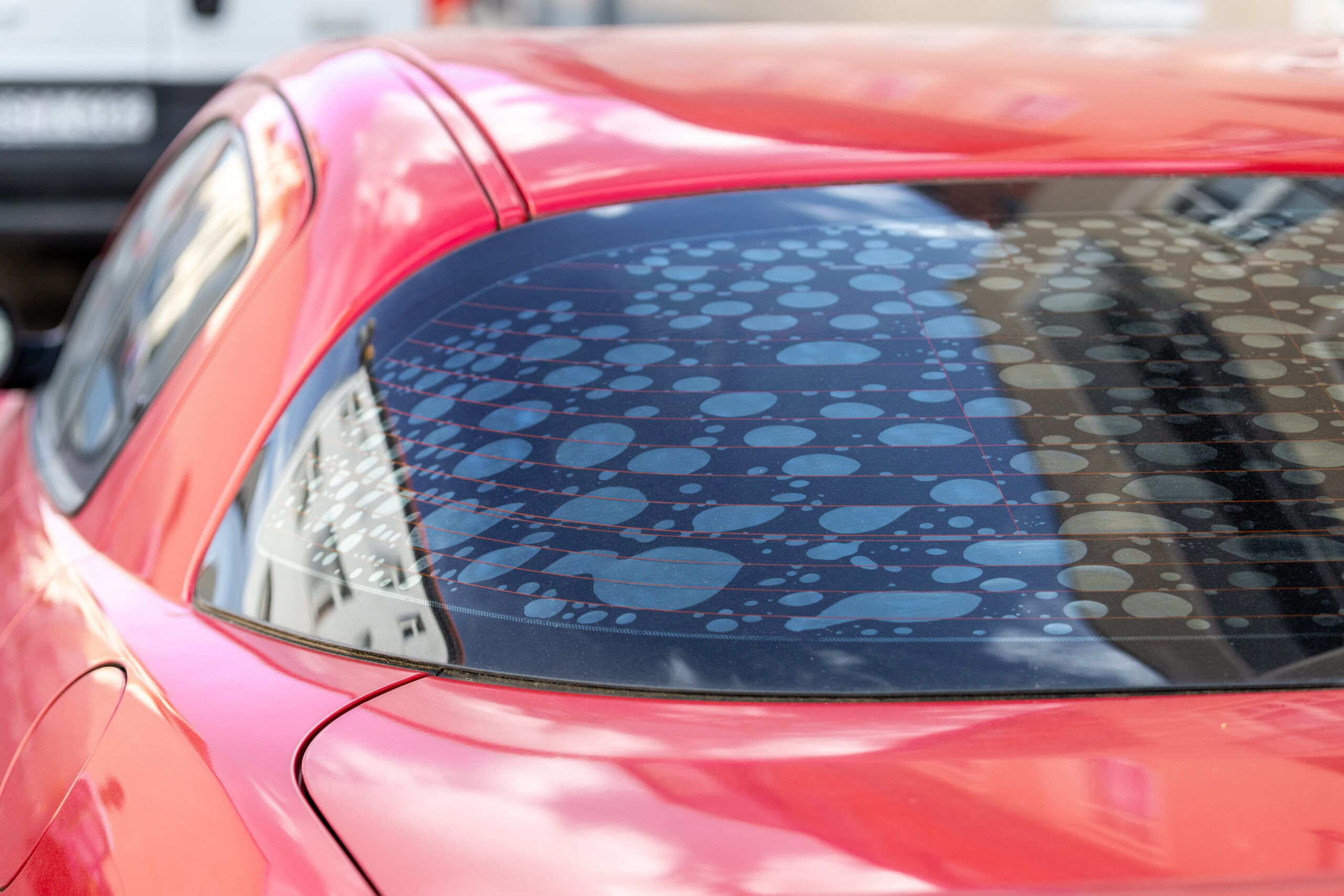 Window tint bubbling